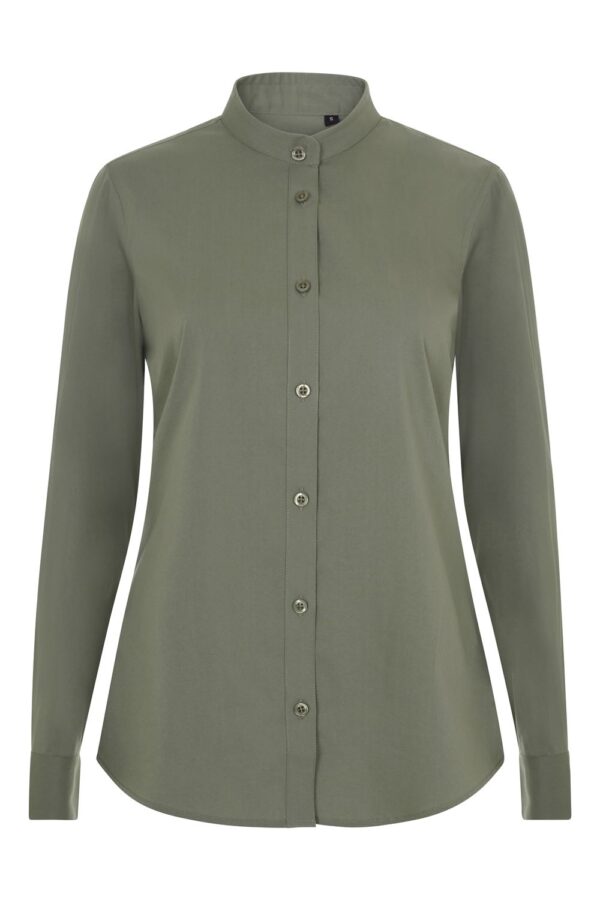 Camisa cuello tirilla stretch manga larga mujer 405015S Velilla - Imagen 6
