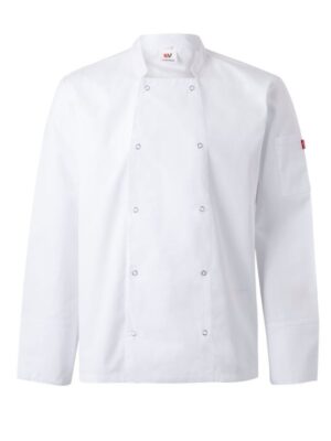 Chaqueta de cocina manga larga con cierre de botones automáticos 405206 Velilla