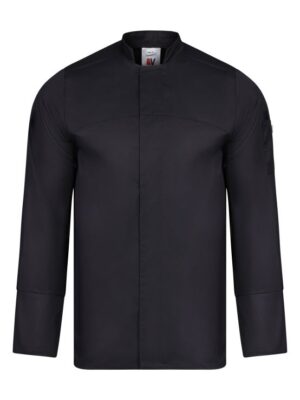 Chaqueta de chef en manga larga cierre central botones ocultos 405208 Velilla
