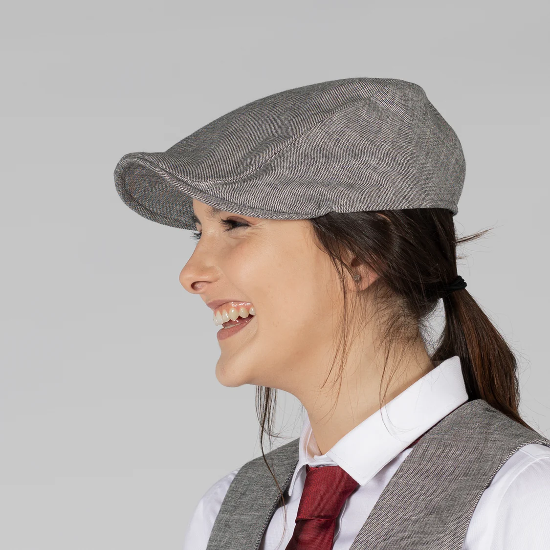 Gorra unisex gris elegante para hostelería 410002 Garys - Imagen 3