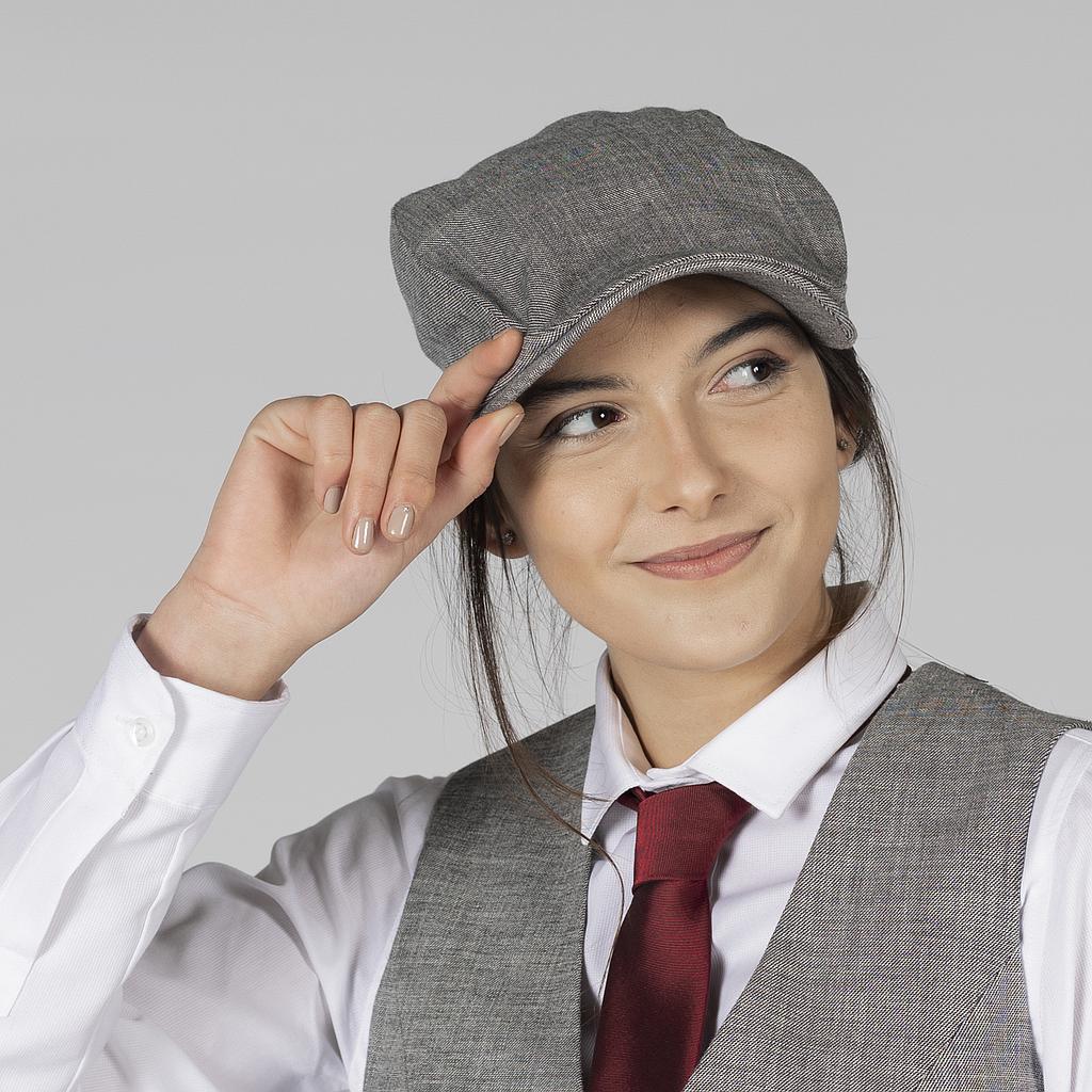 Gorra unisex gris elegante para hostelería 410002 Garys - Imagen 4