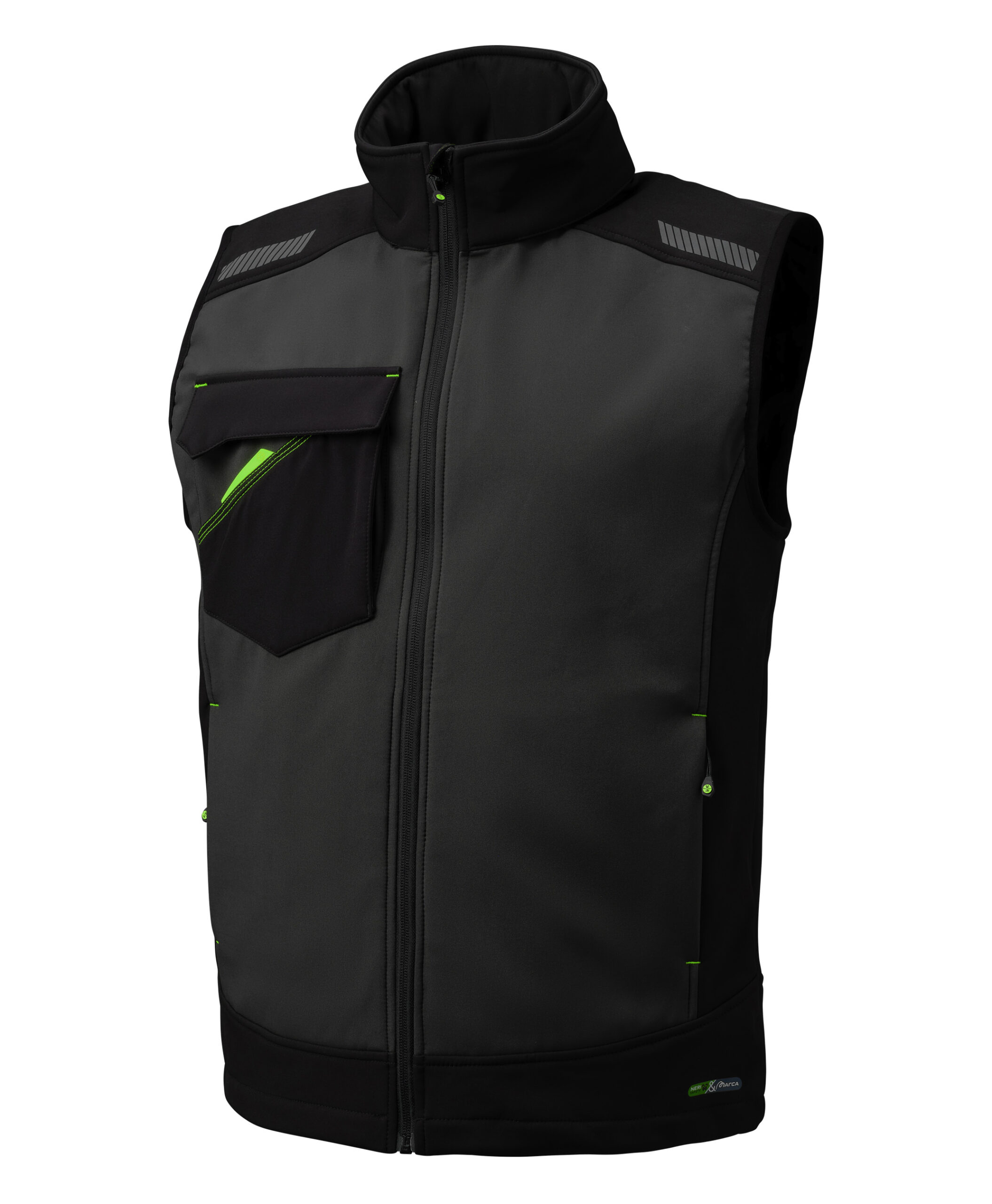 Chaleco NICE STRETCH SOFTSHELL bicolor 42222 MARCA - Imagen 5
