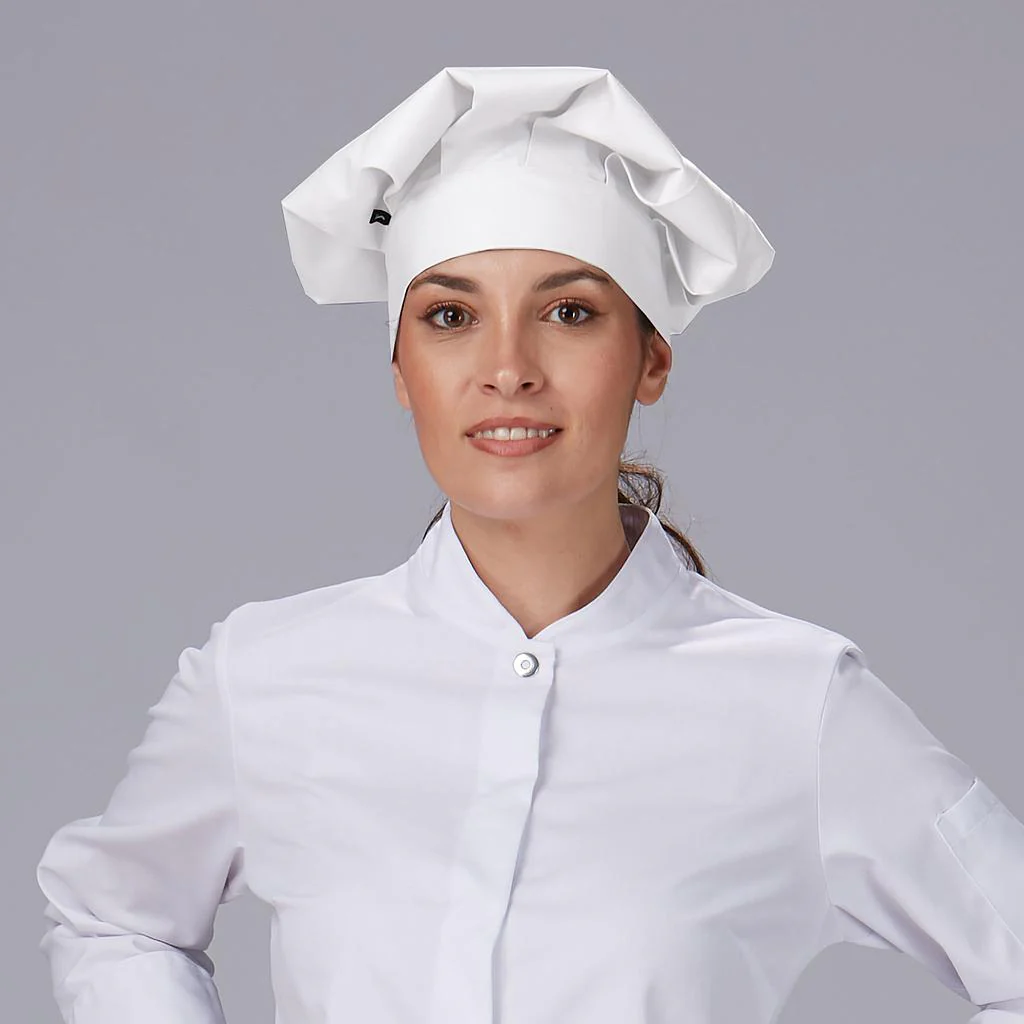 Gorro gran chef blanco ajustable con velcro 445V00 Garys