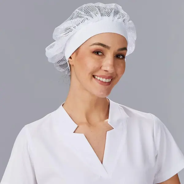 Gorro rejilla con canalé para hostelería (Paq. 6 uds) 446100 Garys