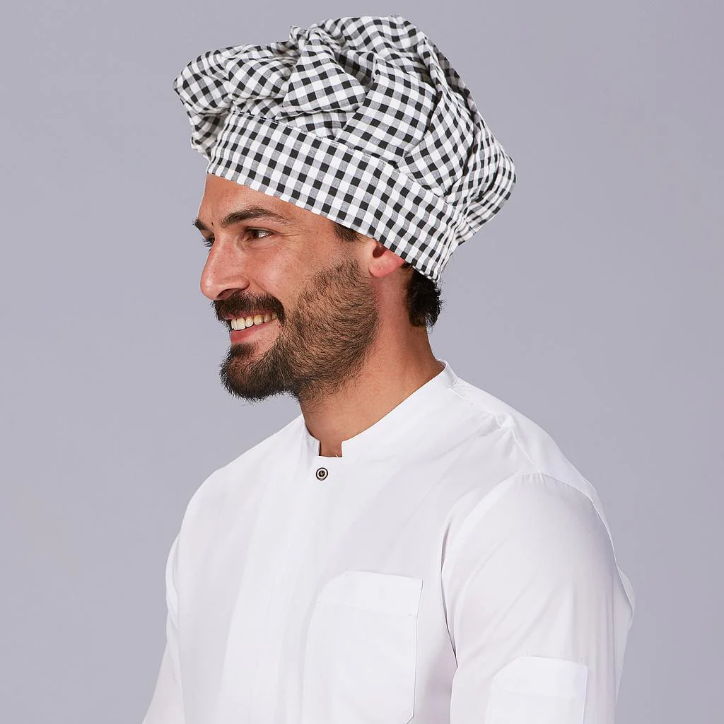 Gorro gran chef bambula cuadros ajustable 449300 Garys