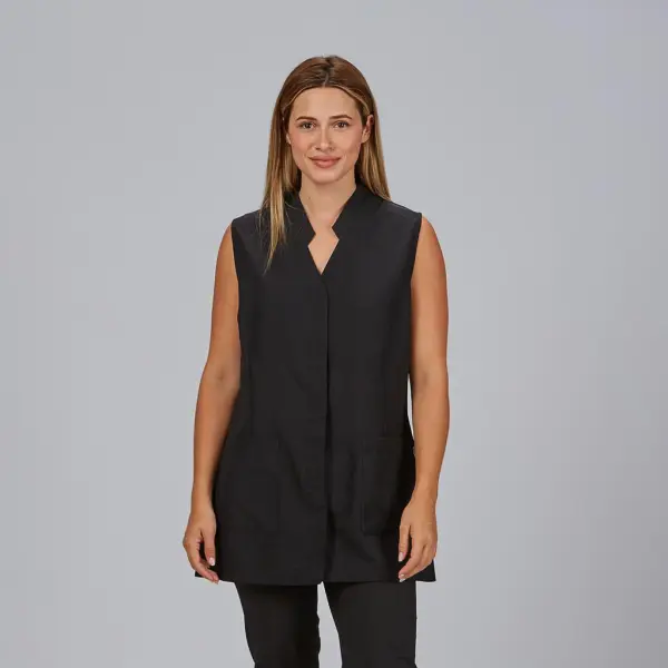 Bata de mujer con bolsillos sin mangas 100% microfibra ZOE Garys