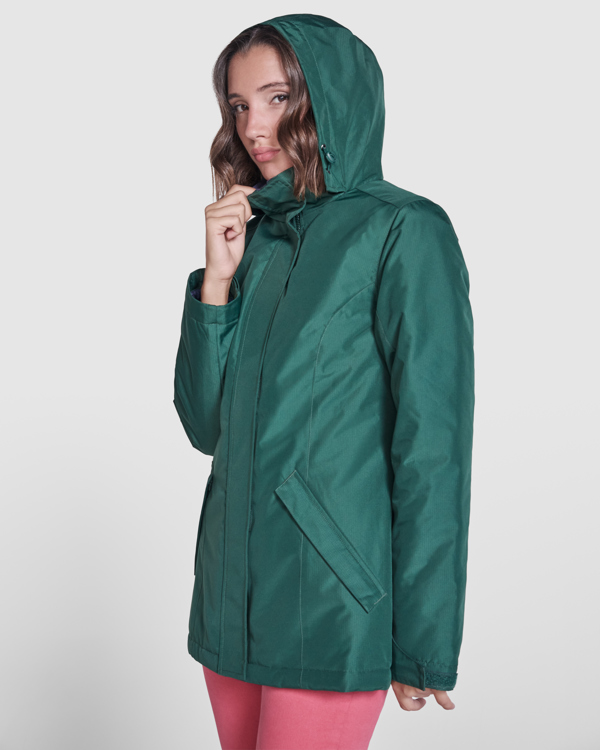Parka impermeable acolchada con capucha extraíble AMERICA WOMAN 5073 Valento