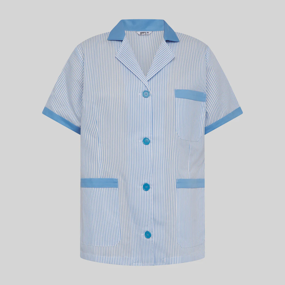 Bata manga corta estampado vichy 522000 Garys - Imagen 5