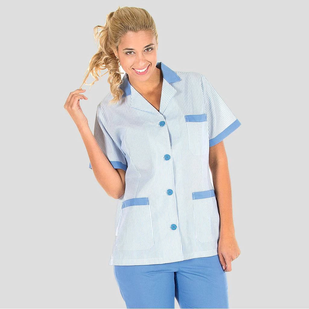 Bata manga corta estampado vichy 522000 Garys - Imagen 4