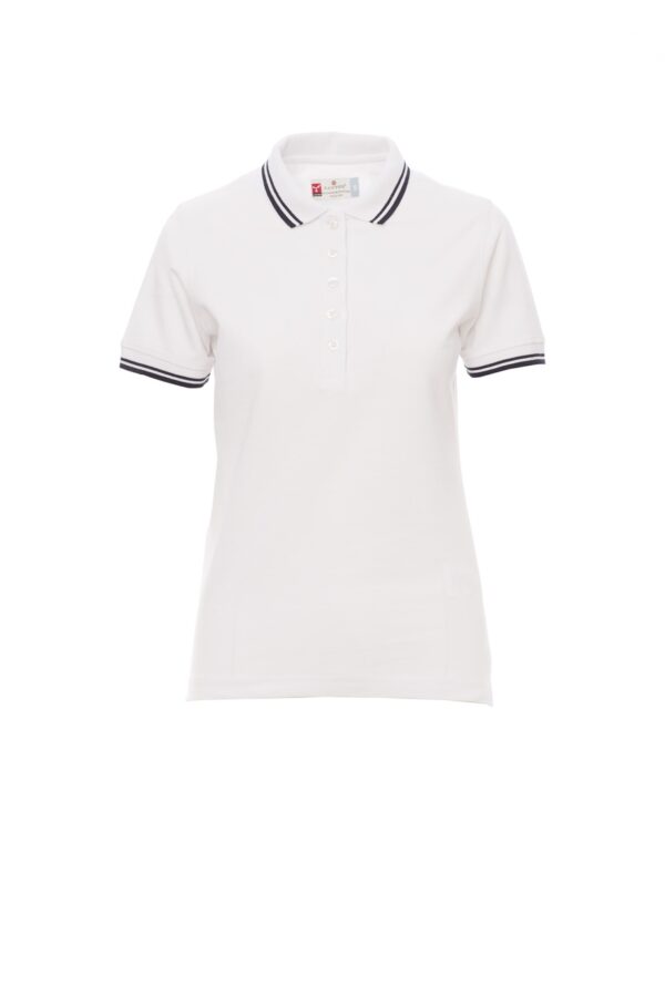 Polo de mujer manga corta 100% algodón cuello y mangas con ribete  a contraste SKIPPER LADY Payper - Imagen 23