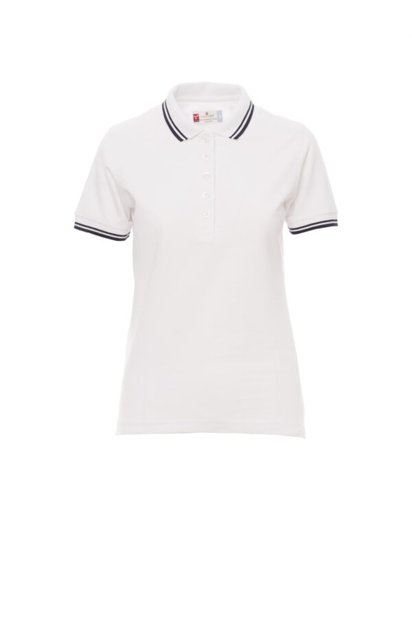 Polo de mujer manga corta 100% algodón cuello y mangas con ribete  a contraste SKIPPER LADY Payper - Imagen 27