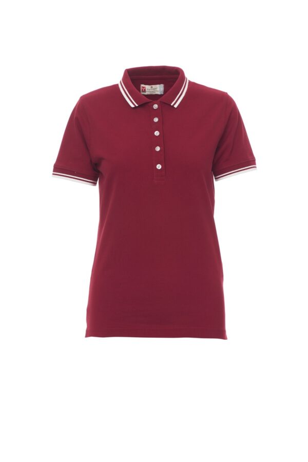Polo de mujer manga corta 100% algodón cuello y mangas con ribete  a contraste SKIPPER LADY Payper - Imagen 18