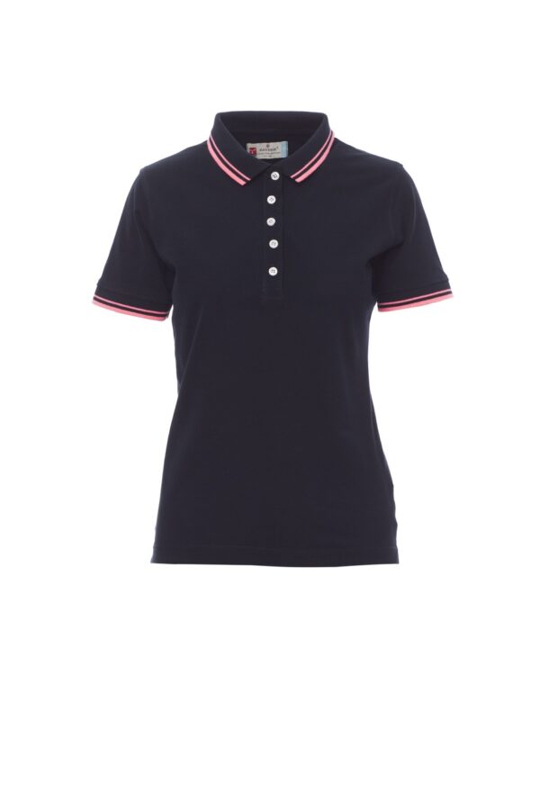 Polo de mujer manga corta 100% algodón cuello y mangas con ribete  a contraste SKIPPER LADY Payper - Imagen 12