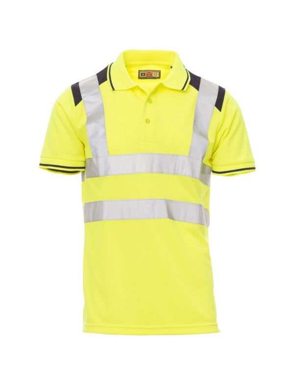 Polo de manga corta en Alta Visibilidad con detalles a contraste GUARD+ Payper