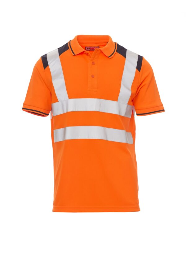 Polo de manga corta en Alta Visibilidad con detalles a contraste GUARD+ Payper - Imagen 5