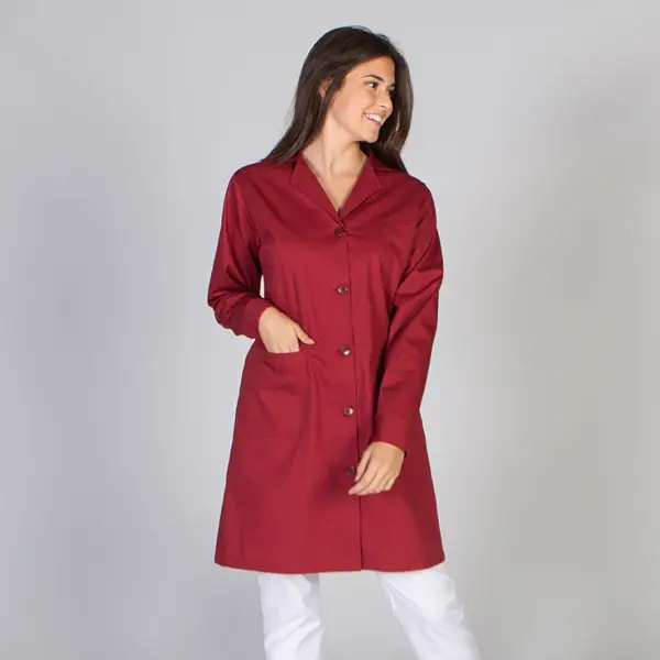 Bata mujer manga larga sin puños tejido sarga 550000 Garys