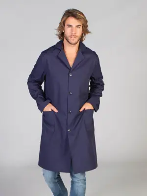 Bata hombre manga larga sin puños tejido sarga 575000 Garys