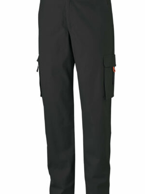 Pantalón elástico STRETCH en 98% algodón 260 gr. Multibolsillos 588PELASRK Marca - NEGRO