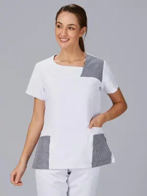 Blusa mujer manga corta combinada microfibra NAVAS 600062 Garys