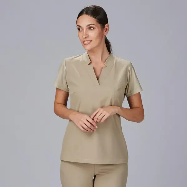 Blusa mujer con pico mangas canale ROSELL 600064 Garys