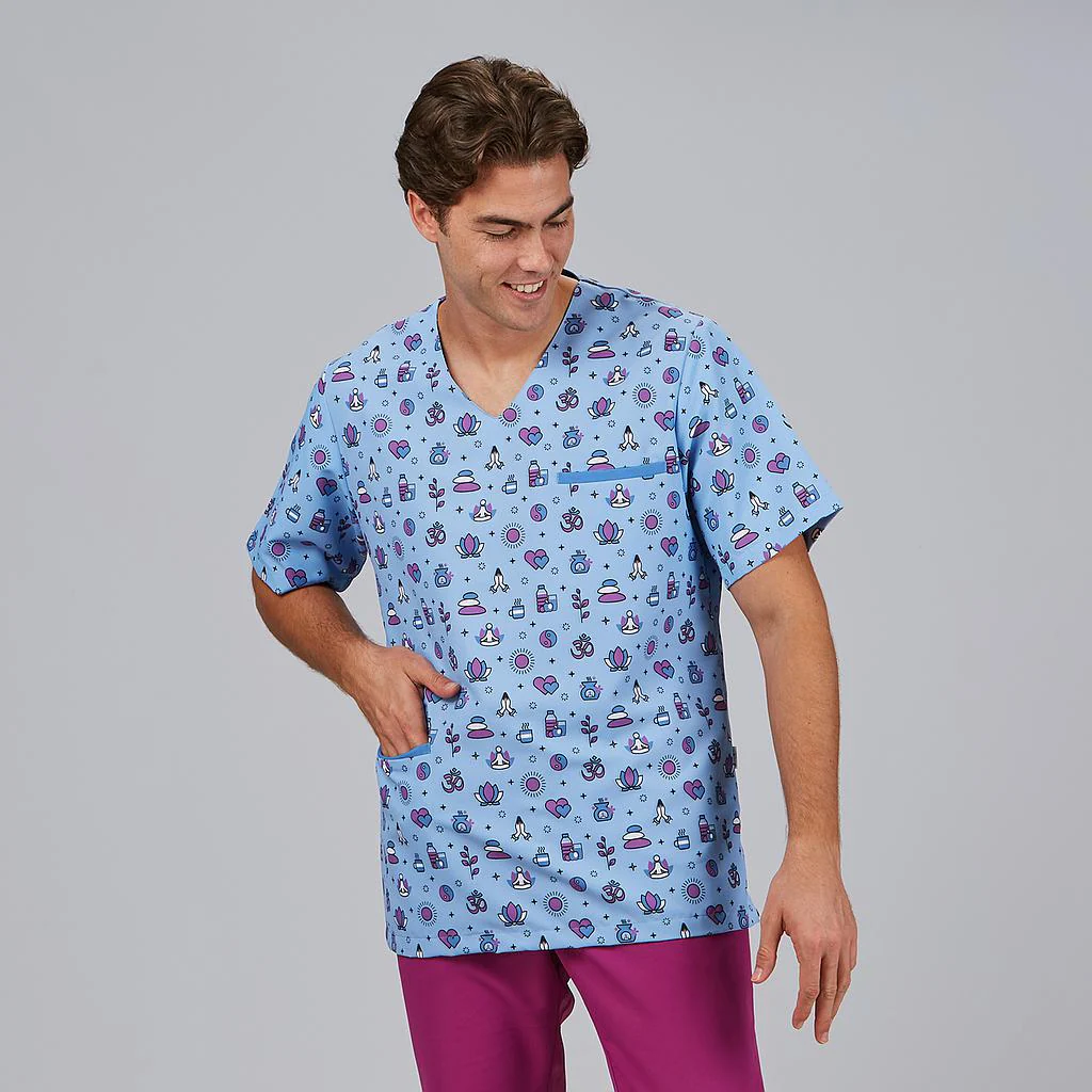 Blusa unisex manga corta estampada MIKA 600071 Garys - Imagen 11