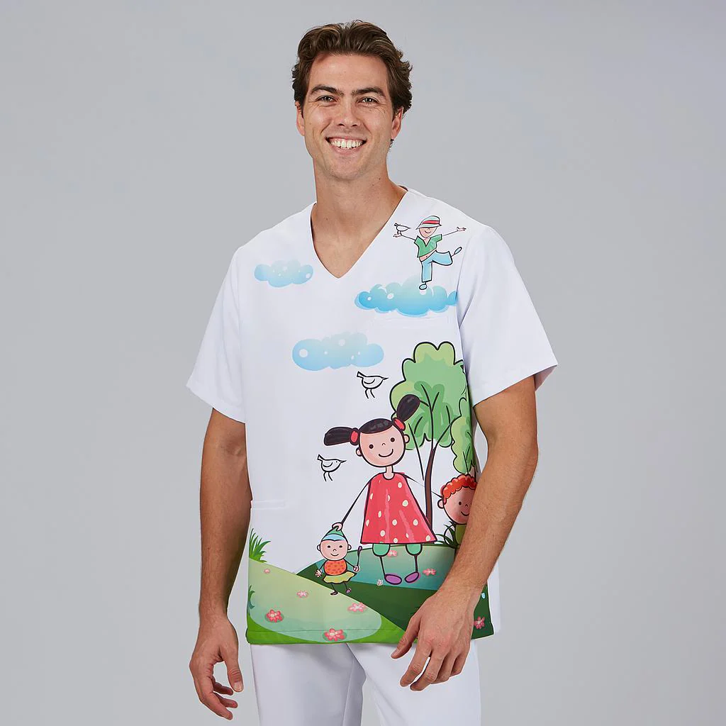 Blusa unisex manga corta estampada MIKA 600071 Garys - Imagen 15