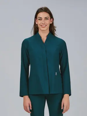 Blusa mujer con botón oculto manga larga ANA 600083 Garys