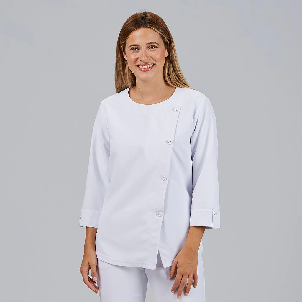 Bata mujer manga corta con boton visto LAIA 600113 Garys