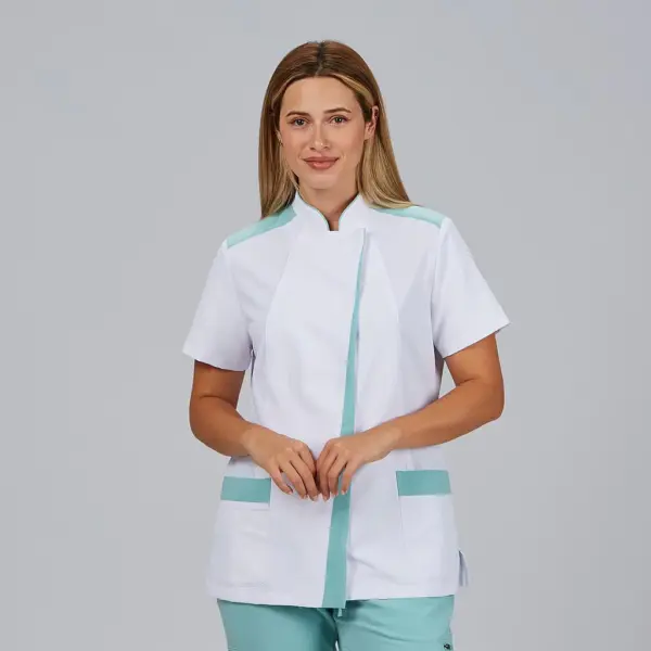 BLUSA MUJER ABIERTA CUELLO MAO M/C 600116 JUDIT Garys