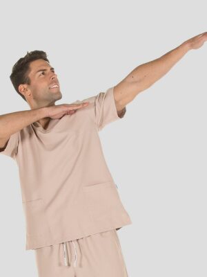 Casaca sanitaria unisex en colores lisos NEREA 609600 Garys - BEIGE ARENA