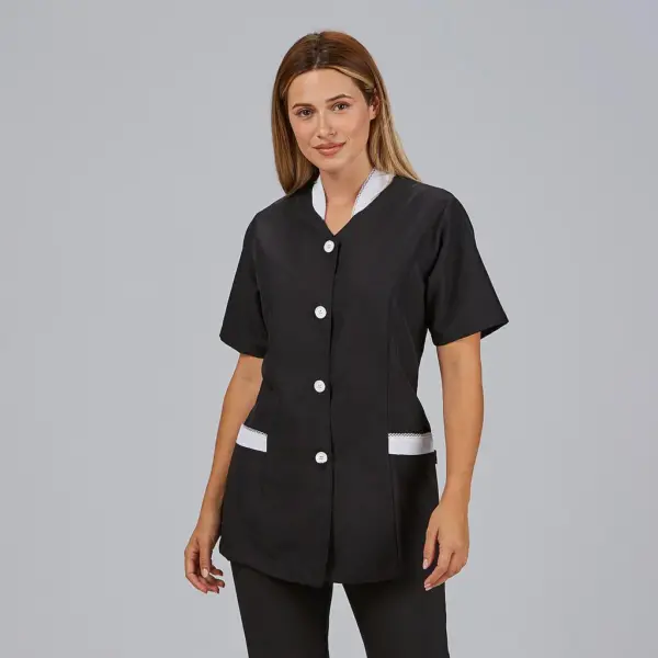 Blusa mujer manga corta combinada microfibra EMMA 609900 Garys