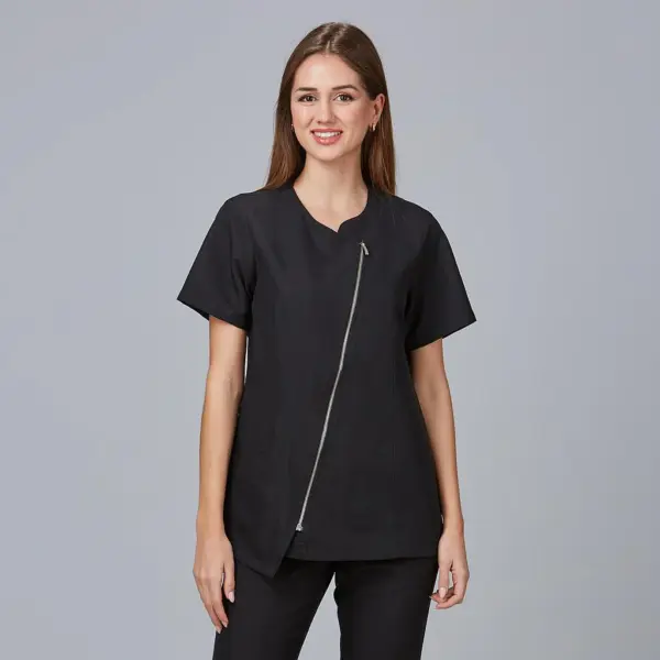 Blusa mujer con cremallera completa manga corta ELBA 652200 Garys