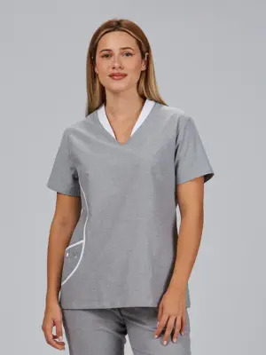 Blusa mujer con tejido oxford manga corta BRENDA 656200 Garys