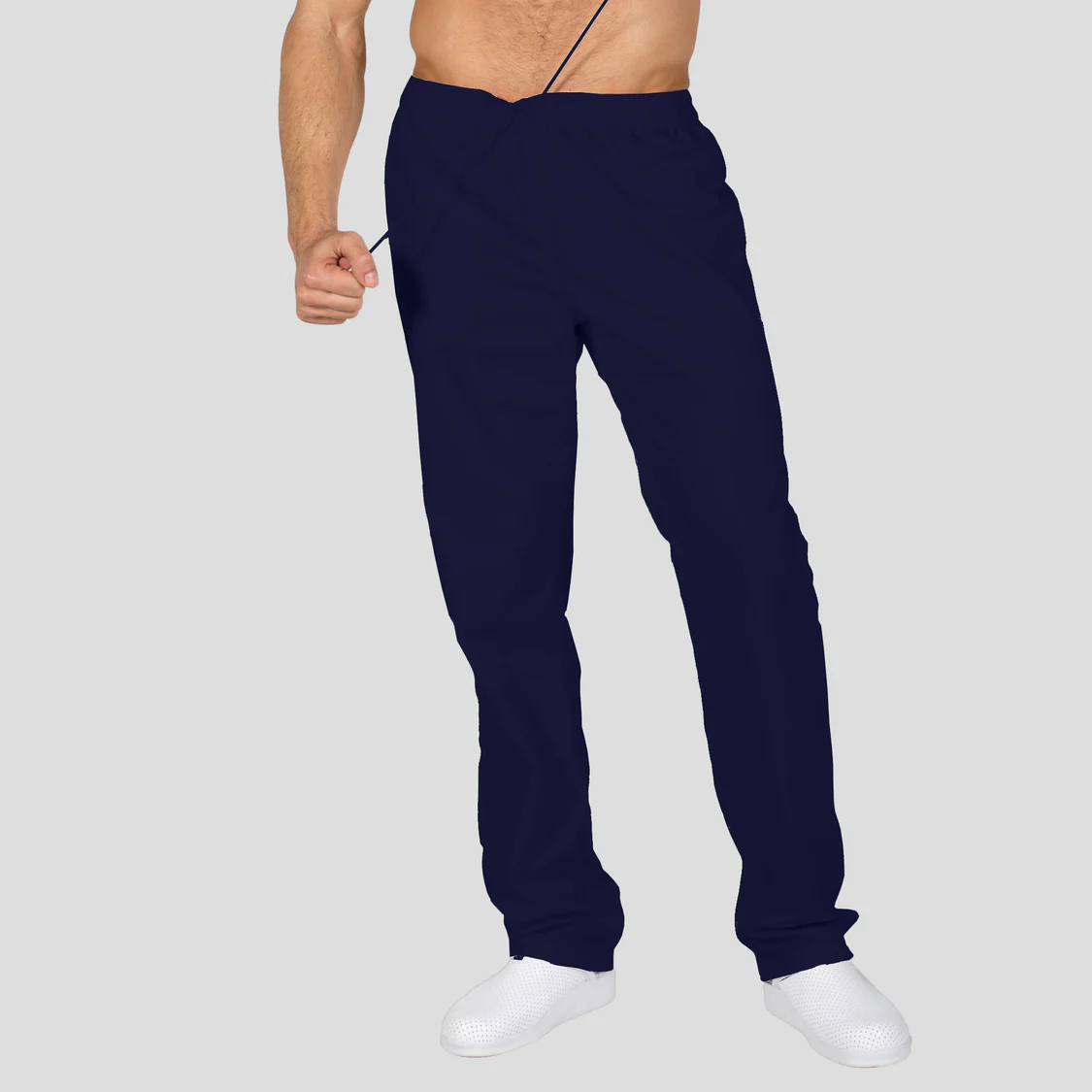 Pantalon con goma y cordon interior tejido sarga 700800 Garys - Imagen 4