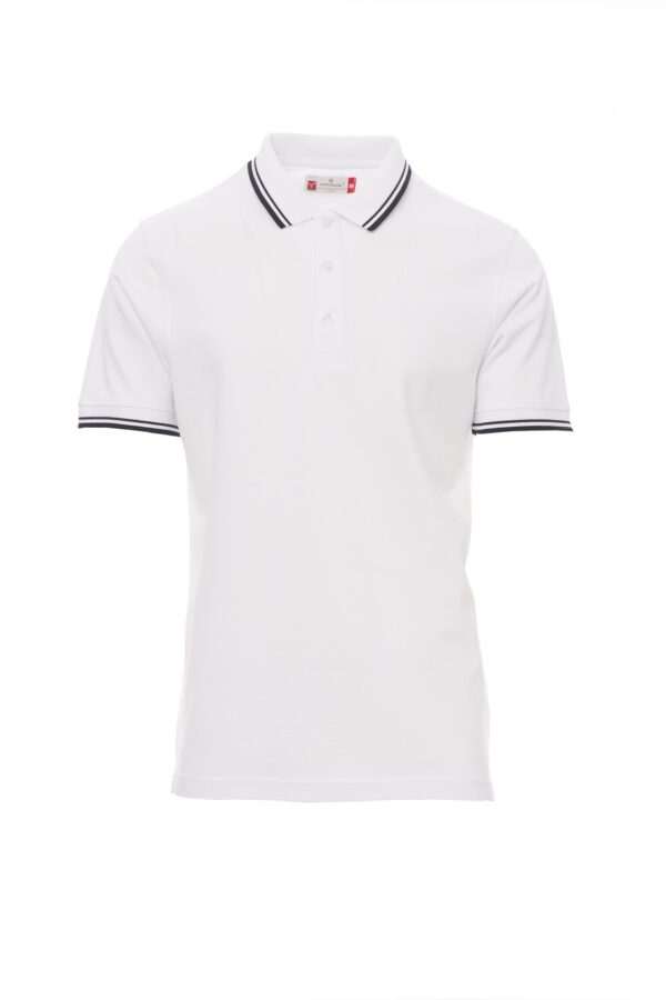 Polo de manga corta con ribete fino de contraste en cuello y mangas 100% algodón  SKIPPER Payper - Imagen 3