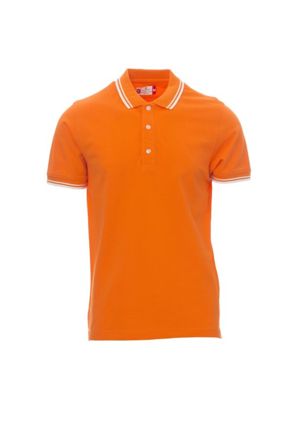 Polo de manga corta con ribete fino de contraste en cuello y mangas 100% algodón  SKIPPER Payper - Imagen 7