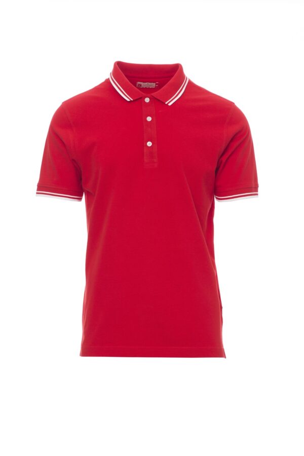 Polo de manga corta con ribete fino de contraste en cuello y mangas 100% algodón  SKIPPER Payper - Imagen 9