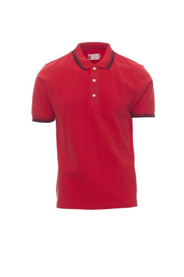 Polo de manga corta con ribete fino de contraste en cuello y mangas 100% algodón  SKIPPER Payper - Imagen 11