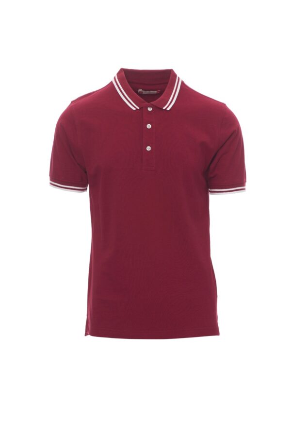 Polo de manga corta con ribete fino de contraste en cuello y mangas 100% algodón  SKIPPER Payper - Imagen 13