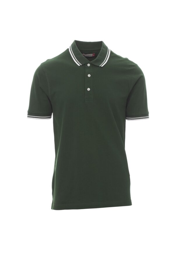 Polo de manga corta con ribete fino de contraste en cuello y mangas 100% algodón  SKIPPER Payper - Imagen 15