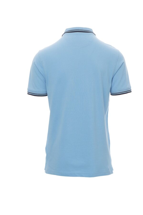 Polo de manga corta con ribete fino de contraste en cuello y mangas 100% algodón  SKIPPER Payper - Imagen 2