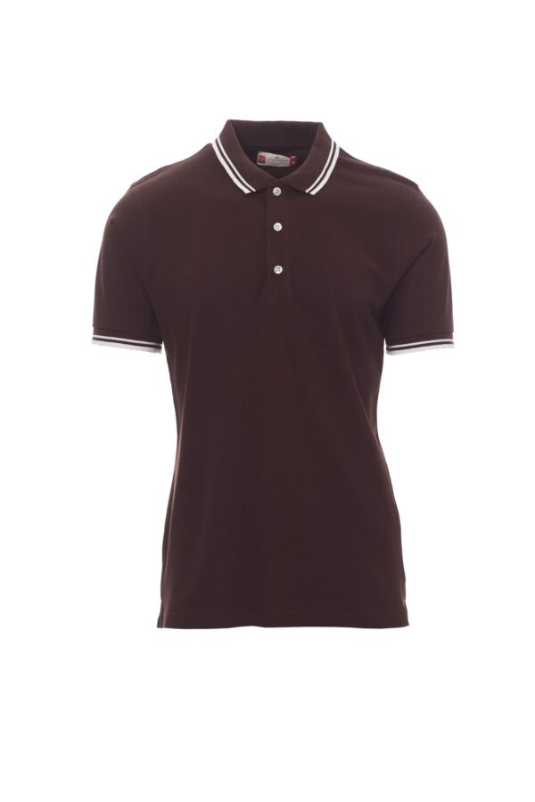Polo de manga corta con ribete fino de contraste en cuello y mangas 100% algodón  SKIPPER Payper - Imagen 25