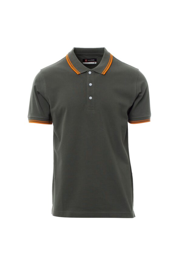 Polo de manga corta con ribete fino de contraste en cuello y mangas 100% algodón  SKIPPER Payper - Imagen 27