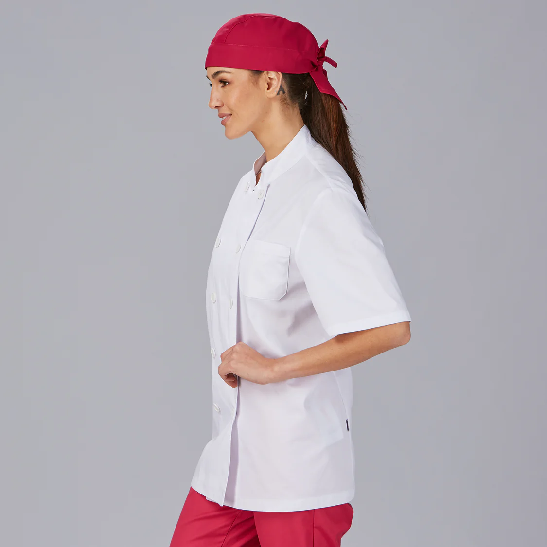 Chaqueta cocina unisex manga corta sarga 911000 Garys - Imagen 2
