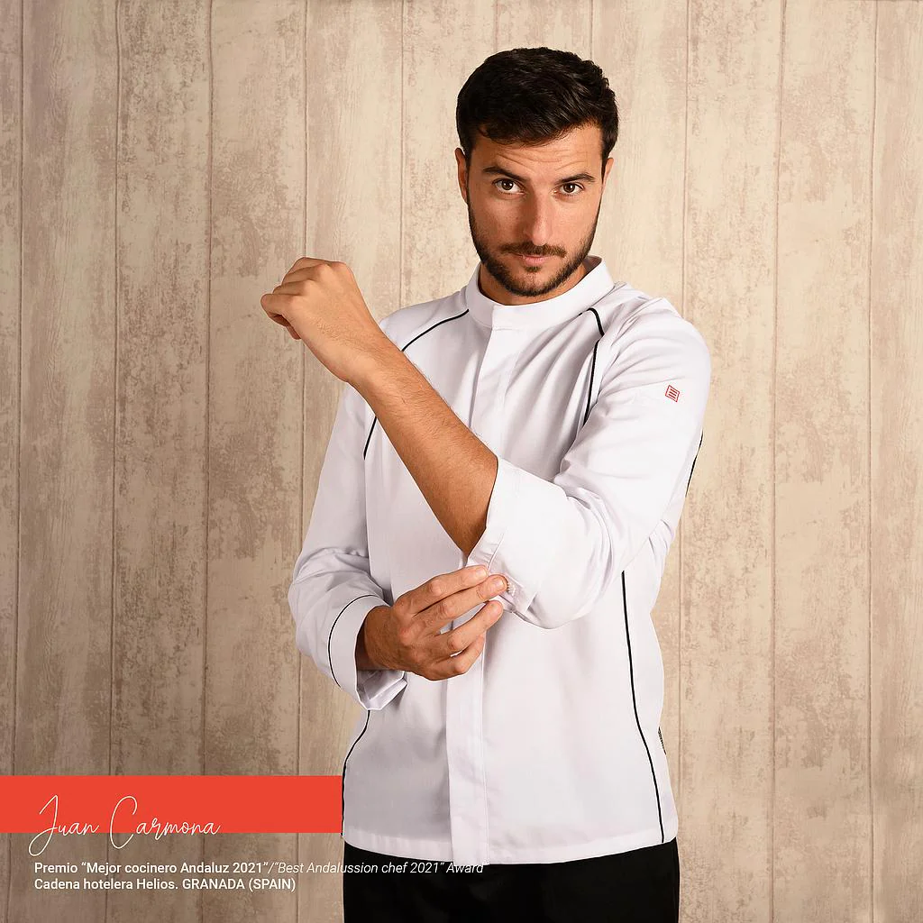 Chaqueta cocina unisex manga larga Apis 930016 Garys - Imagen 3