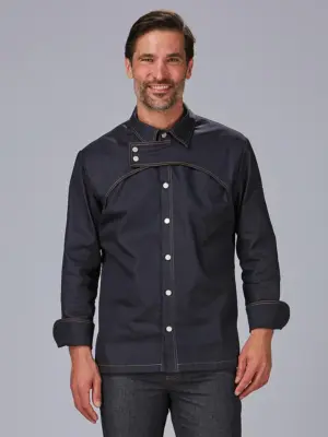 Chaqueta cocina hombre manga larga Prieto 930032 Garys