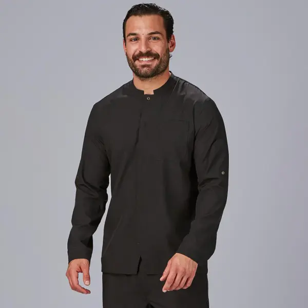 Chaqueta cocina unisex combi canalé manga larga Ribo 930038 Garys