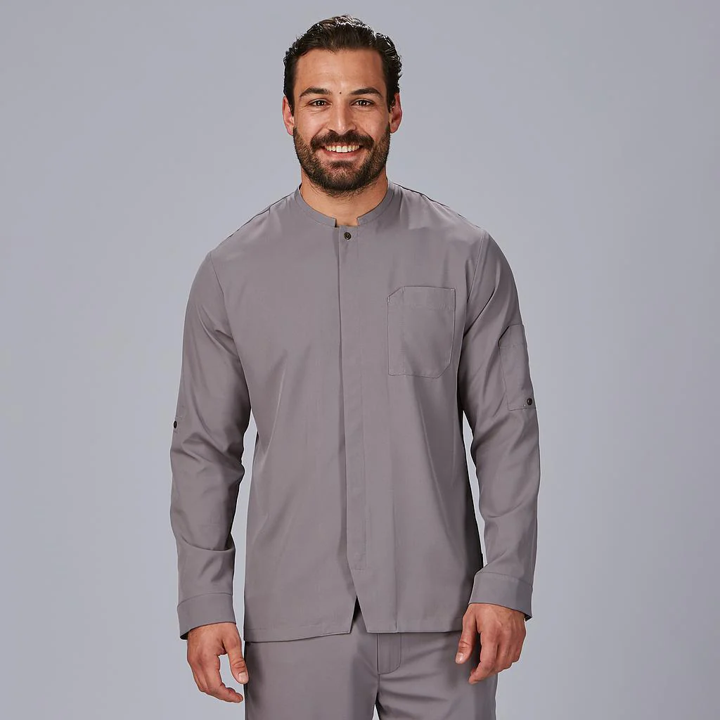 Chaqueta cocina unisex combi canalé manga larga Ribo 930038 Garys - Imagen 5