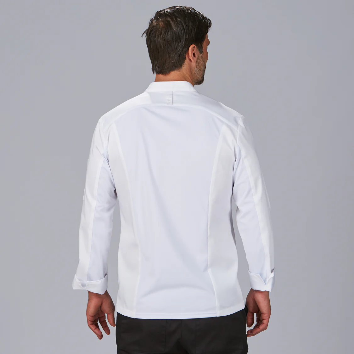 Chaqueta cocina unisex manga larga saten algodón Vico 930046 Garys - Imagen 2