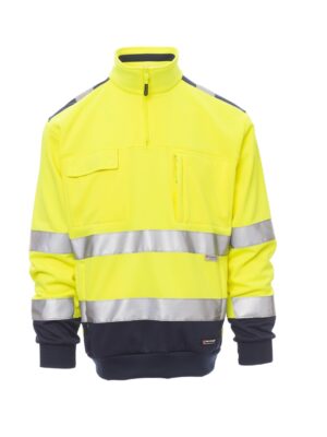 Sudadera de media cremallera en Alta Visibilidad VISION Payper